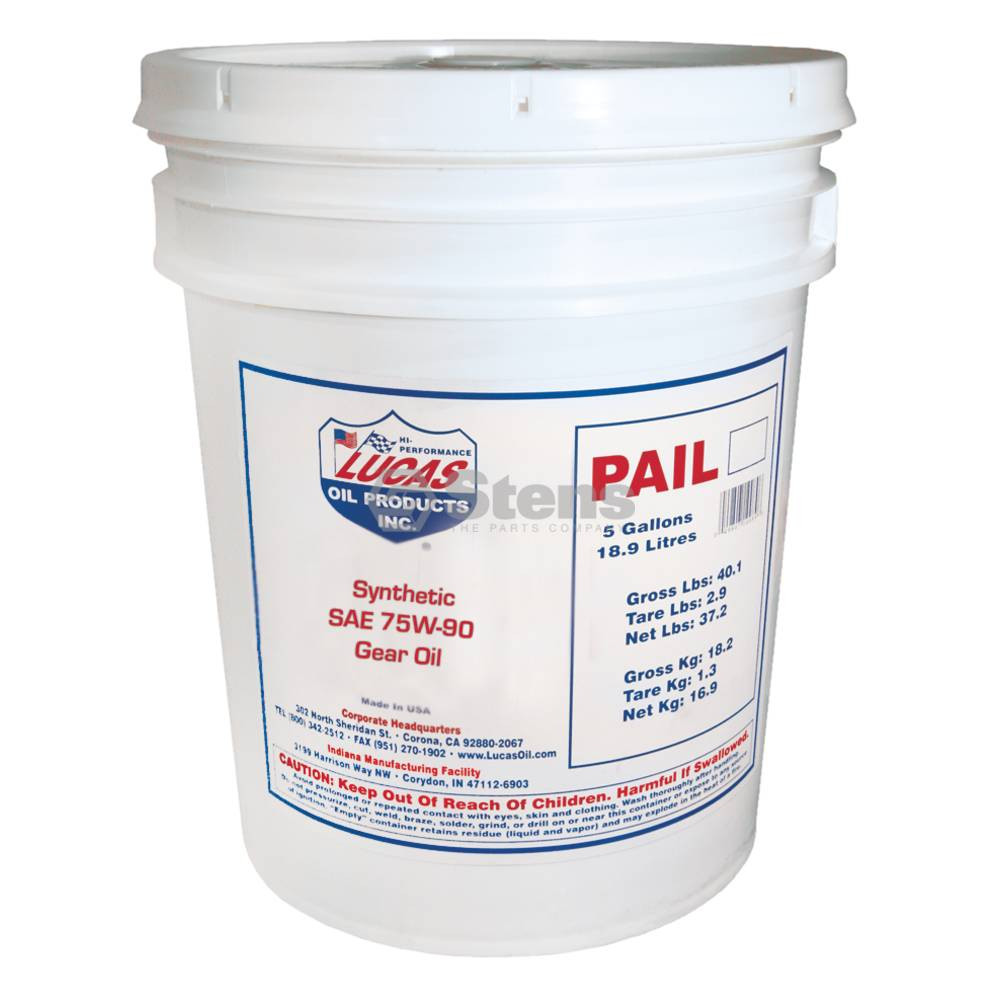 051-699 } Gear Oil / Syn SAE 75W-90, 5 Gallon Pail - Salem Power Equipment,  LLC