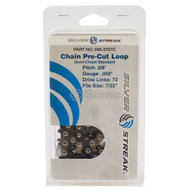 090-3727C } Chain Loop Clamshell 72DL / 3/8", .050, S-Chisel Standard