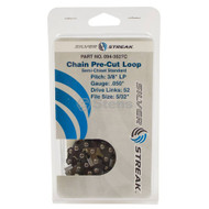094-3527C } Chain Loop Clamshell 52 DL / 3/8" LP, .050, S-Chisel Standard