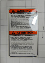 102125 } DECAL WARNING