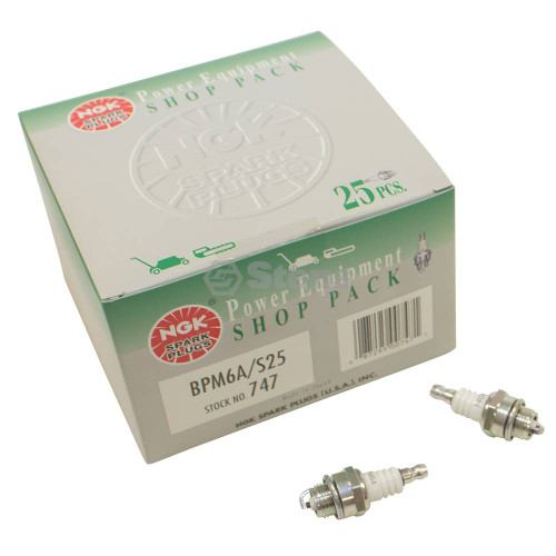 130-114 } Spark Plug Shop Pack / NGK BPM6A S25