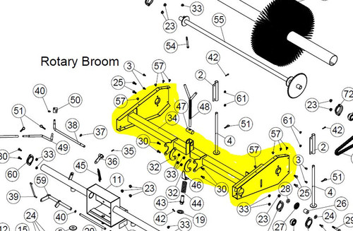 102196 } BROOM FRAME