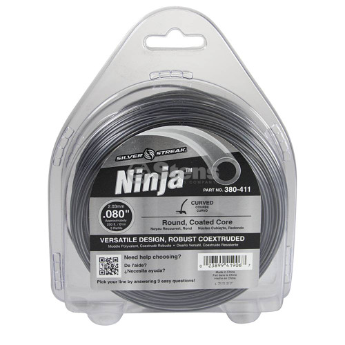 380-411 } Ninja Trimmer Line / .080 1/2 lb. Donut