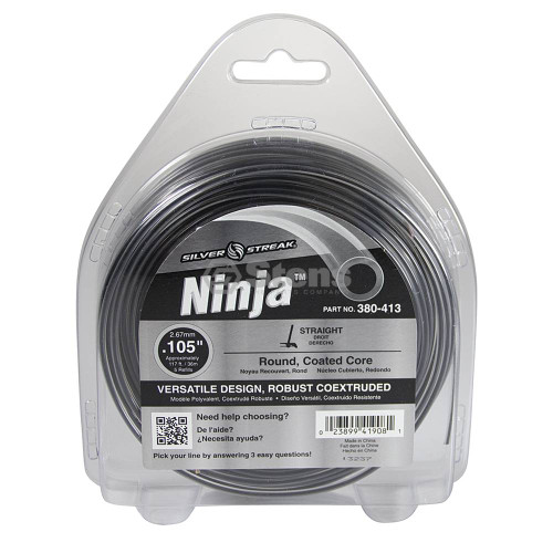 380-413 } Ninja Trimmer Line / .105 1/2 lb. Donut