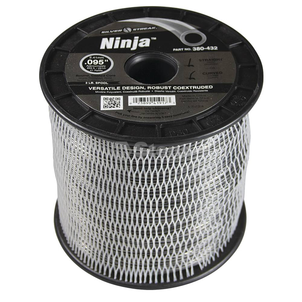 380-432 } Ninja Trimmer Line / .095 3 lb. Spool - NO LONGER