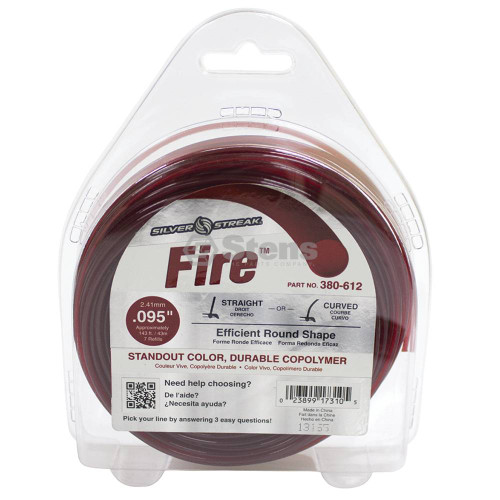 380-612 } Fire Trimmer Line / .095 1/2 lb. Donut