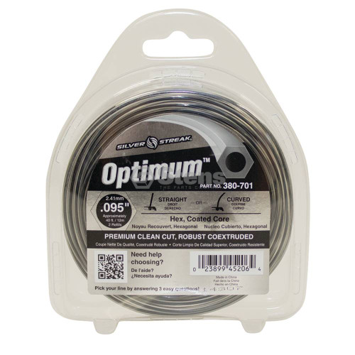 380-701 } Optimum Trimmer Line / .095 40' Clam Shell