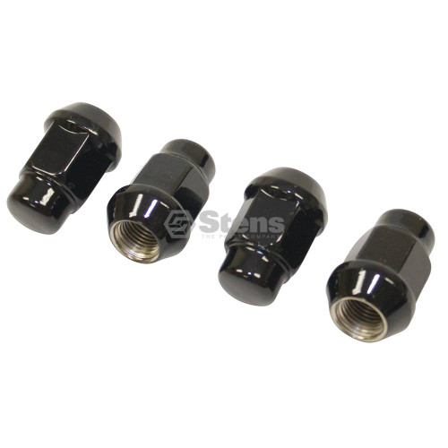 416-735 } Black Lug Nuts / 12mmx1.25 Black Lug Nuts