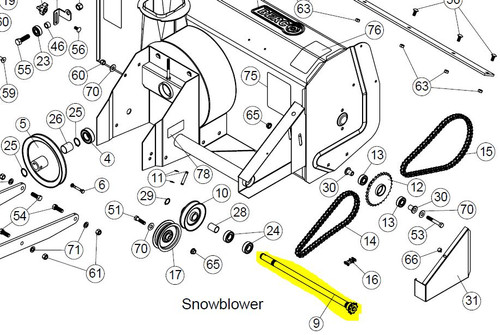 102696 } DRIVE SHAFT XOX - Replace