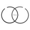 500-400 } Piston Rings STD /
