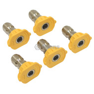 758-060 } 1/4" Composite Spray Nozzles / 3.0 Nozzle Size, Color Yellow