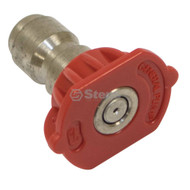 758-390 } 1/4" Quick Coupler Nozzle / 0 Degree, Size 3.0, Red