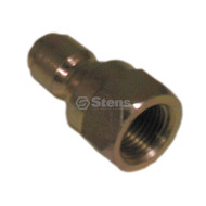 758-575 } Quick Coupler Plug Female / 3/8" Pl Steel, Female, 4000 PSI