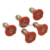 758-900 } 1/4" Quick Coupler Nozzle / 0 Degree, Size 3.0, Red