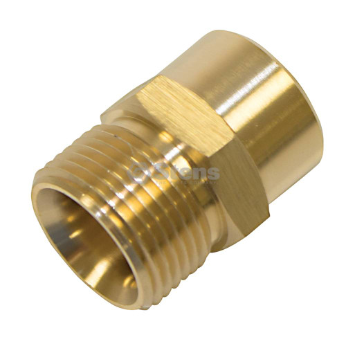 758-914 } Fixed Coupler Plug / 3/8"F Inlet, 22mm x 1.5 M Outlet