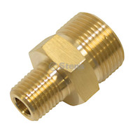 758-918 } Fixed Coupler Plug / 1/4" M Inlet, 22mmx1.5 M Outlet