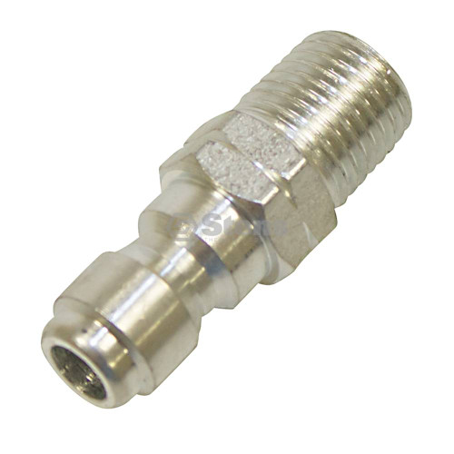 758-922 } Quick Coupler Plug Male / 1/4" Pl Steel, Male