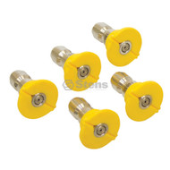 758-924 } 1/4" Quick Coupler Nozzle / 15 Degree, Size 3, Yellow