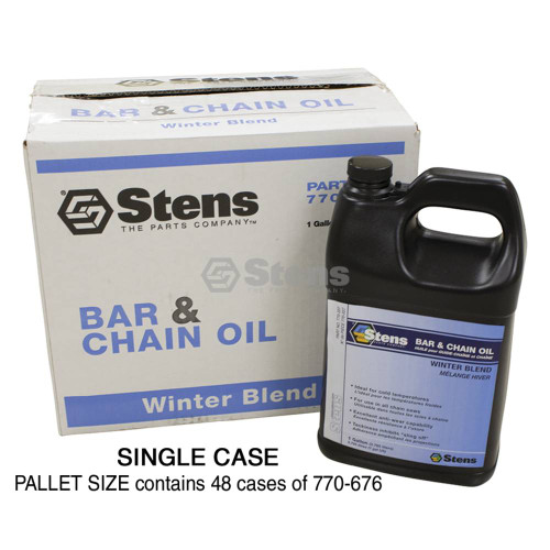 770-349 } Pallet of Winter Bar and Chain Oil / 48 cases per pallet/4 gallons per case