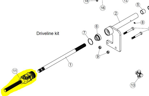 103531 } HALF TELESCOPIC DRIVELINE