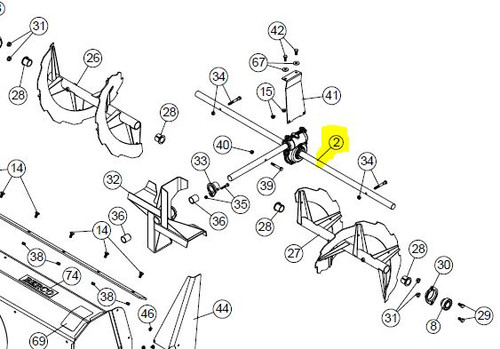 103948 } GEAR BOX 48" - Item #2 in illustration