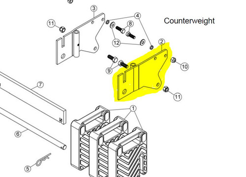 104576 } RIGHT SUPPORT PLATE