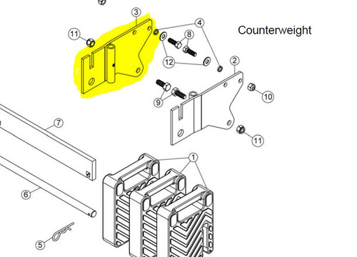 104577 } LEFT SUPPORT PLATE