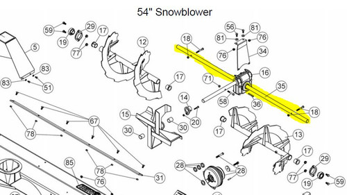104722 } SHAFT 54"