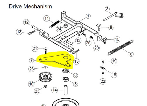104845 } TENSION ARM