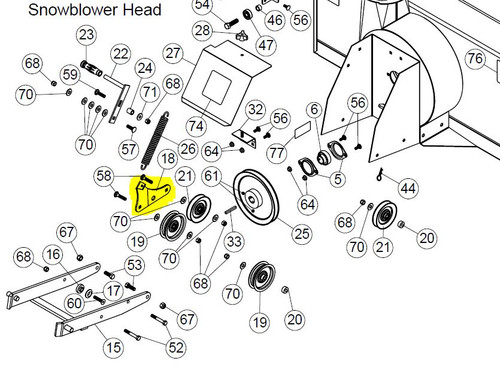 104854 } TENSION LEVER