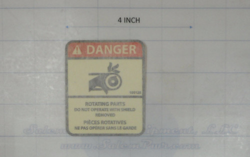 105128 - DECAL DANGER BELTS