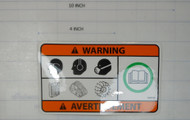 105131 - DECAL WARNING SAFETY