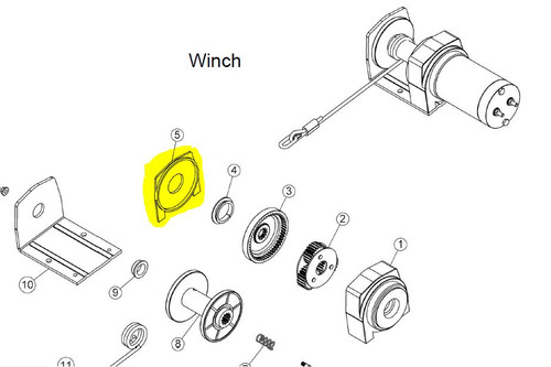 105243 } DRUM SUPPORT PLATE