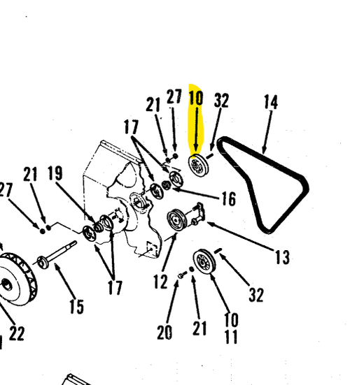130-388901 } SHEAVE-FAN DRIVE