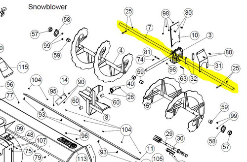 105442 } SHAFT 72"