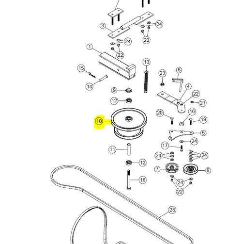 105449 } DOUBLE PULLEY