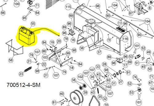 105524 } GASOLINE TANK ASSEMBLY