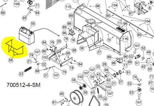 105528 } TANK SUPPORT