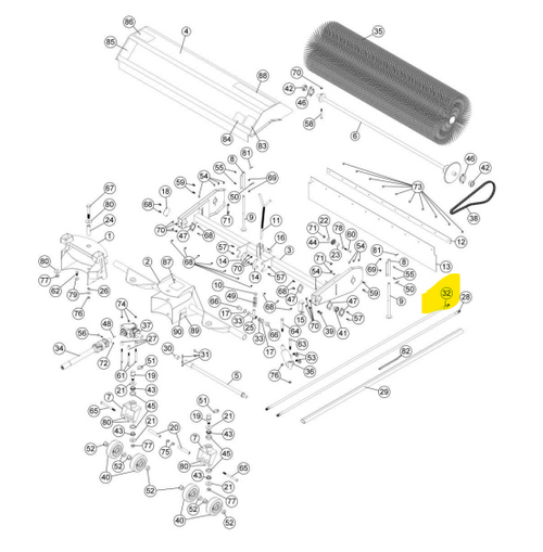 106668 } HYDRAULIC HOSE ASSEMBLY