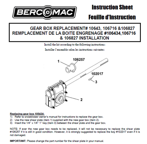 106716 } REPAIR KIT