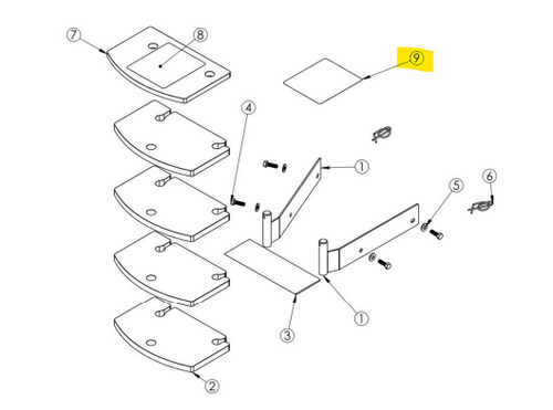 107123 } FRENCH DECAL COUNTERWEIGH