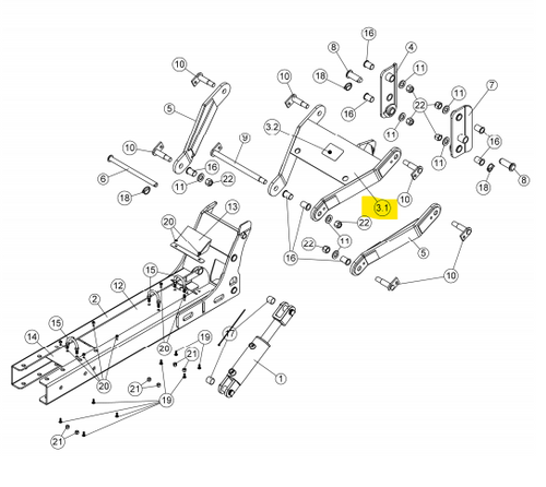  107433 } SUPERIOR LIFT ARM 106937