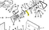 130-3885 } SHAFT ASSY-FAN