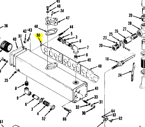 154-1298 } GASKET-MANIFOLD(FR)