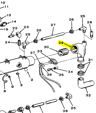 155-1059 } ELBOW-EXHAUST