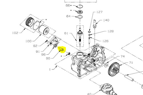 54367 } SPACER SPRING                 <ul> <li>HydroGear major units, pumps, and motors are subject to 25% restocking fee if mis-ordered or returned</li> <li>We have extensive in stock unit inventory and utilize HydroGear expedited service production for all non-stock units</li><li>Expect Salem Power Equipment availability to meet or beat nearly all HydroGear dealers</li> <li>Please confirm your part requirement and match to the part number or substitution from your current unit</li>
