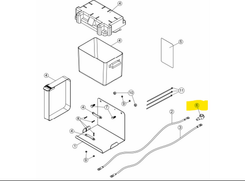 106804 } RUBBER TAB INSULATOR