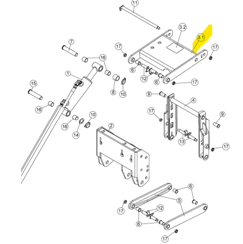 107424 } SUPERIOR LIFT ARM #107400 W/ SAFETY DEC