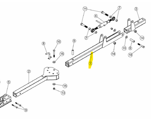 107483 } INTERMEDIATE HITCH BAR XXO