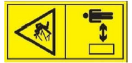 108557 } DECAL CAUTION PROJECTIONS